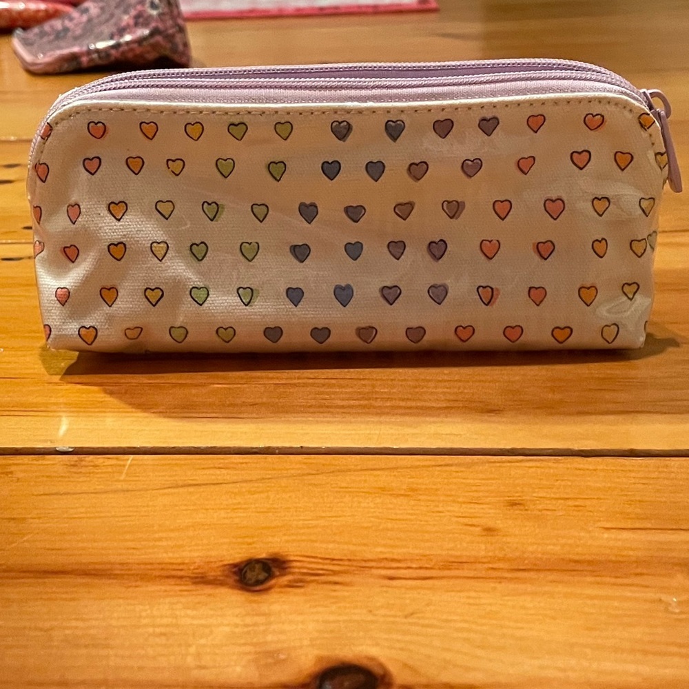 Roller Rabbit Disco Hearts Makeup Bag